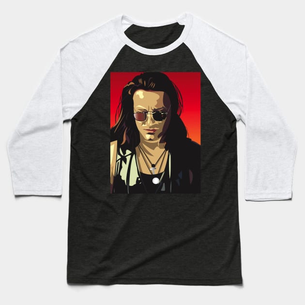 Bono Joshua Tree Baseball T-Shirt by daphberry